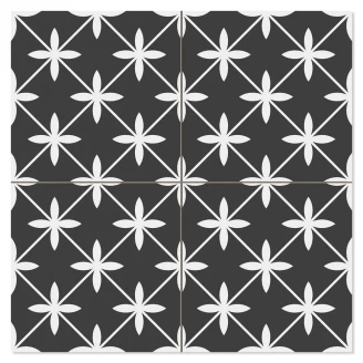 Klinker Avenue Star Black Mat 45x45 cm-2